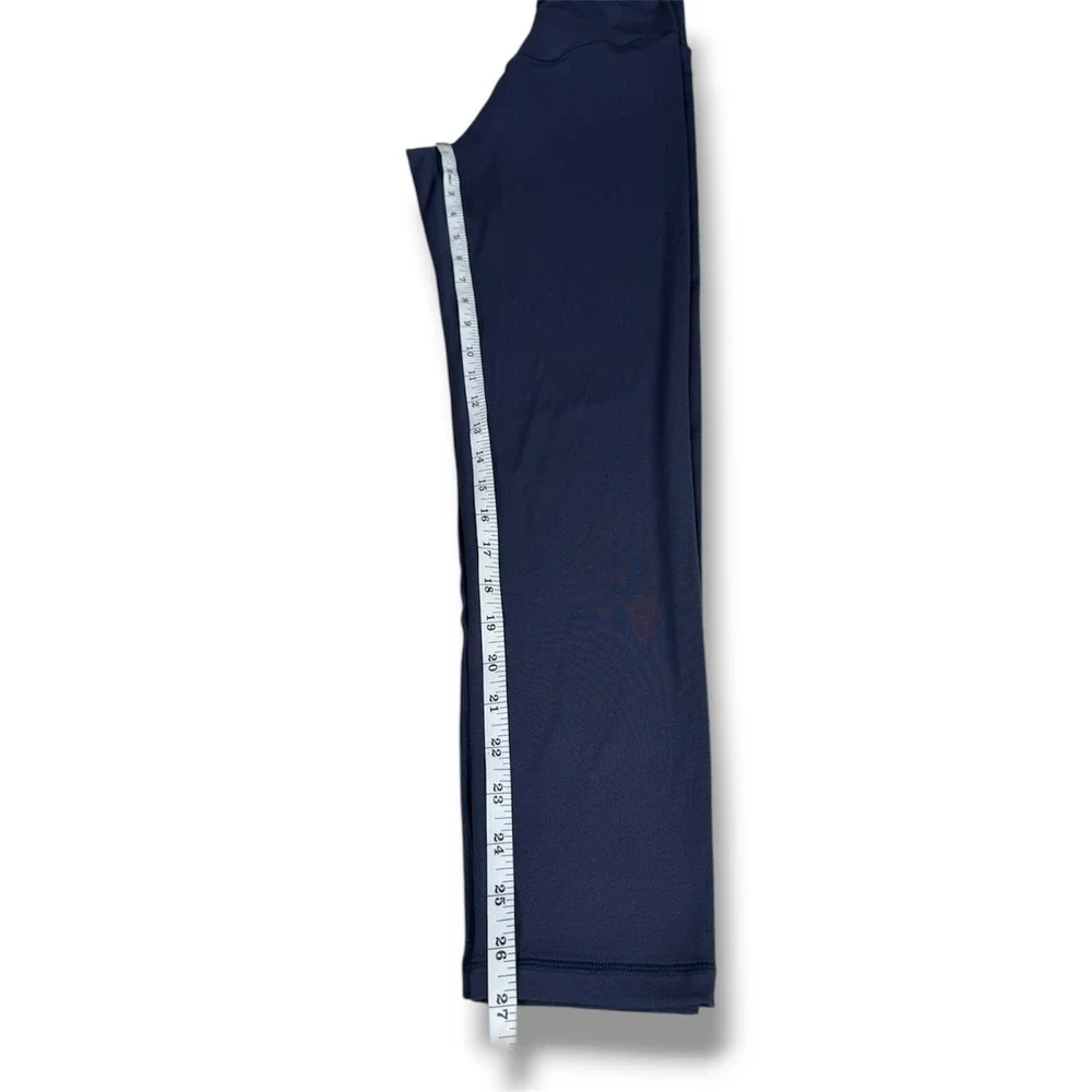 OFFLINE by Aerie Real‎ Me 7/8 Leggings Navy Blue Crossover High Rise Large Long